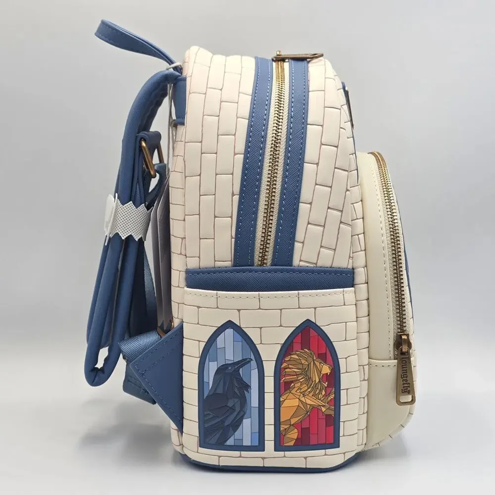 Loungefly Harry Potter Hedwig Hogwarts Stained Glass Mini Backpack New